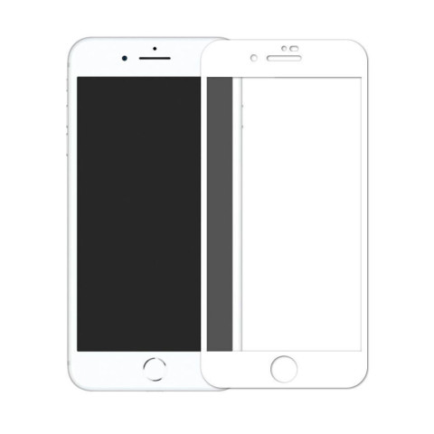 Защитное стекло для iPhone 7 и 8 3D LUX White